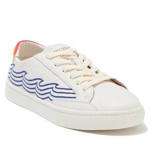 NIB Soludos Tidal Wave Ibiza Embroidered Leather Sneaker - size 7/7.5